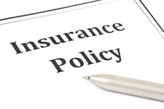 Police d'assurances photo stock Police d'assurances photo stock