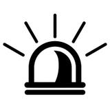 Police single icon. Alarm Power button. Police call button vector. royalty free illustration Police single icon. Alarm Power button. Police call button vector. royalty free illustration