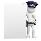 polisaffisch för mellanrum 3d stock illustrationer polisaffisch för mellanrum 3d stock illustrationer