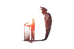 Polityk, debata, wybory pojęcie Ręka rysująca nakreślenie odosobniona ilustracja ilustracji Polityk, debata, wybory pojęcie Ręka rysująca nakreślenie odosobniona ilustracja ilustracji