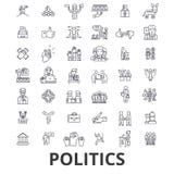 Polityka, polityk, głosowanie, wybory, kampania, rząd, partii politycznych kreskowe ikony Editable uderzenia Płaski projekt ilustracji Polityka, polityk, głosowanie, wybory, kampania, rząd, partii politycznych kreskowe ikony Editable uderzenia Płaski projekt ilustracji