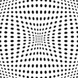 Polka dot pattern with fisheye effect. Vector illustration. stock illustration Polka dot pattern with fisheye effect. Vector illustration. stock illustration