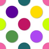 Polka dots seamless pattern. 3d vector background. Retro style print royalty free illustration Polka dots seamless pattern. 3d vector background. Retro style print royalty free illustration