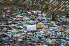 Water polution. Plastic and other residues thrown into the water. A large amount of trash polluting our waters. The Impact of