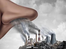 Pollution toxique de respiration illustration de vecteur Pollution toxique de respiration illustration de vecteur