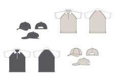 Polo-shirts And Baseball-caps Stock Photos Polo-shirts And Baseball-caps Stock Photos