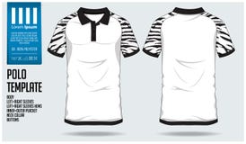 Polo t sporta projekta koszulowy szablon dla piłki nożnej bydła, futbolowego zestawu lub sporta klubu, Bawi się mundur w frontowy ilustracji Polo t sporta projekta koszulowy szablon dla piłki nożnej bydła, futbolowego zestawu lub sporta klubu, Bawi się mundur w frontowy ilustracji