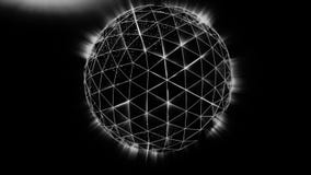 Polygonal black sphere with white edges and light background. Abstract Black plexus Geometric, Polygonal or Lowpoly vector illustration Polygonal black sphere with white edges and light background. Abstract Black plexus Geometric, Polygonal or Lowpoly vector illustration