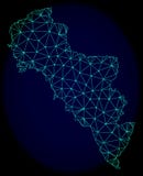 Polygonal 2D Mesh Vector Abstract Map av den Grekland - Andros ön stock illustrationer Polygonal 2D Mesh Vector Abstract Map av den Grekland - Andros ön stock illustrationer