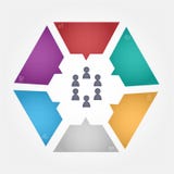 Polygone infographic illustration stock Polygone infographic illustration stock
