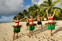 Polynesian Pacific Island Tahitian Dance Group stock photos Polynesian Pacific Island Tahitian Dance Group stock photos