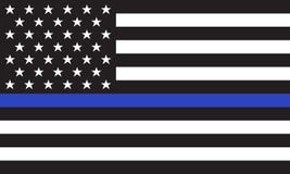 A polícia americana do vetor embandeira ilustração royalty free A polícia americana do vetor embandeira ilustração royalty free