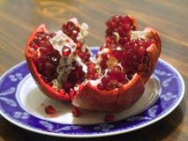 Pomegranate Split Open Stock Image Pomegranate Split Open Stock Image