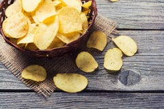 Pommes chips croustillantes Pommes chips croustillantes