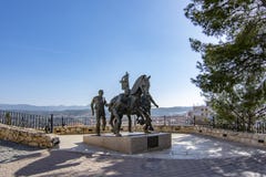 Pomnikowy Caballos Del Vino na Caravaca De Los angeles Cruz, Murcia obrazy stock Pomnikowy Caballos Del Vino na Caravaca De Los angeles Cruz, Murcia obrazy stock