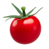 Pomodoro ciliegia, percorsi immagine stock libera da diritti Pomodoro ciliegia, percorsi immagine stock libera da diritti