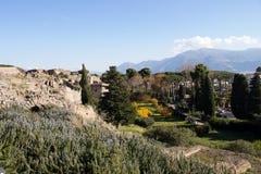 Pompeii é uma cidade antiga enterrada no ANÚNCIO 79 da erupção de imagens de stock Pompeii é uma cidade antiga enterrada no ANÚNCIO 79 da erupção de imagens de stock