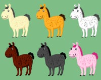 ponny stock illustrationer ponny stock illustrationer