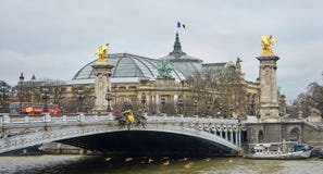 Pont Alexandre III Bruggen van Parijs stock afbeelding Pont Alexandre III Bruggen van Parijs stock afbeelding