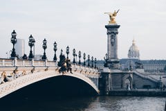 Pont Alexandre III, Parijs Frankrijk 2017 royalty-vrije stock fotografie Pont Alexandre III, Parijs Frankrijk 2017 royalty-vrije stock fotografie