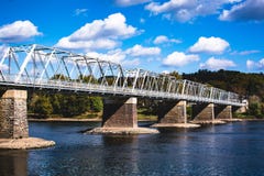 Pont au croisement de Washingtons sur le Delaware photo stock Pont au croisement de Washingtons sur le Delaware photo stock