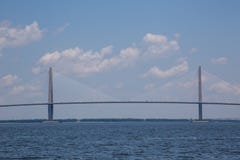 Pont de Ravenel, Charleston, la Caroline du Sud photographie stock Pont de Ravenel, Charleston, la Caroline du Sud photographie stock