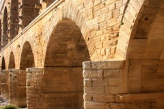 Pont Du Gard, A Roman Aqueduct, France (close-up) Royalty Free Stock Photos Pont Du Gard, A Roman Aqueduct, France (close-up) Royalty Free Stock Photos