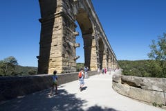 Pont du Gard, Frankrijk Stock Fotografie Pont du Gard, Frankrijk Stock Fotografie