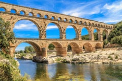 Pont du Gard, Nimes, Provence, Francja