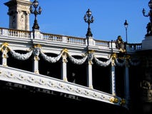 Ponte de Alexander III em Paris fotografia de stock Ponte de Alexander III em Paris fotografia de stock