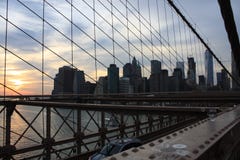 A ponte de Brooklyn imagens de stock A ponte de Brooklyn imagens de stock