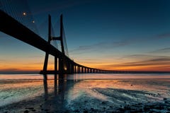 Ponte di Vasco da Gama immagine stock Ponte di Vasco da Gama immagine stock