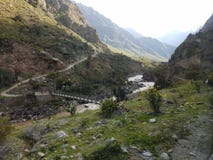 Ponte no início de Inca Trail imagens de stock royalty free Ponte no início de Inca Trail imagens de stock royalty free