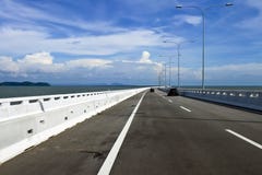 Ponte Penang dello scià del muadzam del halim di Abdul del sultano fotografia stock Ponte Penang dello scià del muadzam del halim di Abdul del sultano fotografia stock