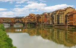 Ponte Vecchio the famous arch bridge in Florence, Italy royalty free stock photography Ponte Vecchio the famous arch bridge in Florence, Italy royalty free stock photography