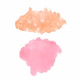 Pontos da aquarela ajustados Manchas coloridas brilhantes realísticas ilustração royalty free Pontos da aquarela ajustados Manchas coloridas brilhantes realísticas ilustração royalty free