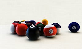 Pool Balls Stock Image