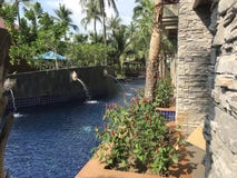 Pool in a garden in Thailand royalty free stock photography Pool in a garden in Thailand royalty free stock photography