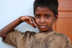 Poor Uneducated Boy From Rural India Royalty Free Stock Photo