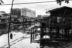 Poor Village Poverty Stricken Stilts Above Sea Ocean Low Tide Slum In Disrepair stock images Poor Village Poverty Stricken Stilts Above Sea Ocean Low Tide Slum In Disrepair stock images