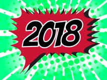 Pop art 2018 illustrazione vettoriale Pop art 2018 illustrazione vettoriale