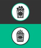 Popcorn vectorpictogram vector illustratie Popcorn vectorpictogram vector illustratie
