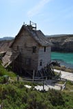  Popeye wioska, filmset rodziny park, wyspa Malta Obrazy Stock