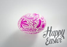 Popielata Easter grafika, menchie i deseniowaliśmy jajko przeciw białemu tłu Obrazy Royalty Free Popielata Easter grafika, menchie i deseniowaliśmy jajko przeciw białemu tłu Obrazy Royalty Free