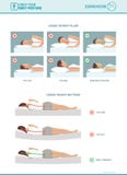 Poprawny sypialny ergonomics i materac wybór ilustracji Poprawny sypialny ergonomics i materac wybór ilustracji