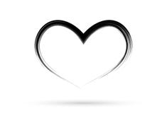 Popul?r hj?rta som drar symbol f?r f?r?lskelsevalentintecken, isolerade vektor illustrationer Popul?r hj?rta som drar symbol f?r f?r?lskelsevalentintecken, isolerade vektor illustrationer