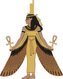 Egyptian Goddess Isis stock illustration Egyptian Goddess Isis stock illustration
