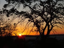 Por do sol em Porto Alegre, Brasil fotos de stock royalty free Por do sol em Porto Alegre, Brasil fotos de stock royalty free