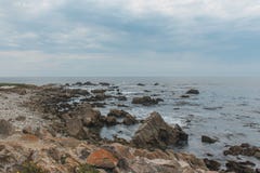 Por do sol em Rocky Monterey Ca, imagens de stock Por do sol em Rocky Monterey Ca, imagens de stock