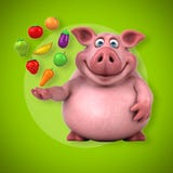 Porc d'amusement - illustration 3D illustration libre de droits Porc d'amusement - illustration 3D illustration libre de droits